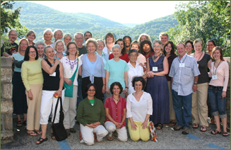 Teachers in training at the CARE summer retreat, 2008