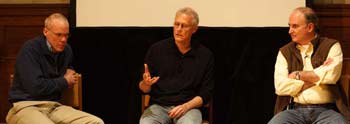 Paul Hawken, David Orr, and Bill McKibben at the 2011 Climate, Mind and Behavior Symposium