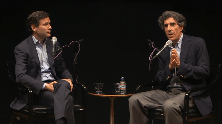 Dan Harris and Richard Davidson at "Train Your Brain" event