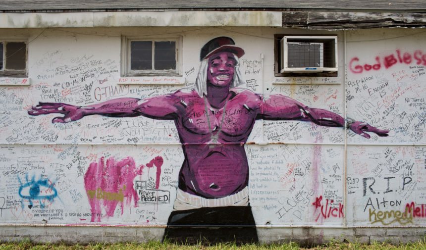 Memorial Wall to Alton Sterling, photo by Maina Kiai