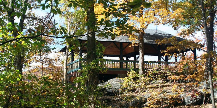 Gazebo summer fall
